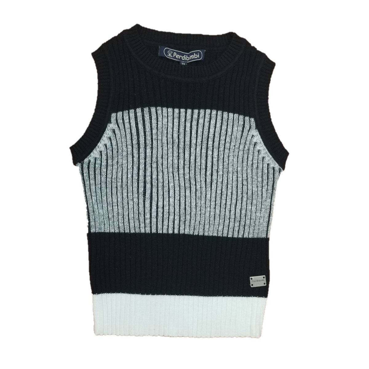 Perdibimbi - 3 Tone Ribbed Knit Vest | Style 6 – Children's Outlet
