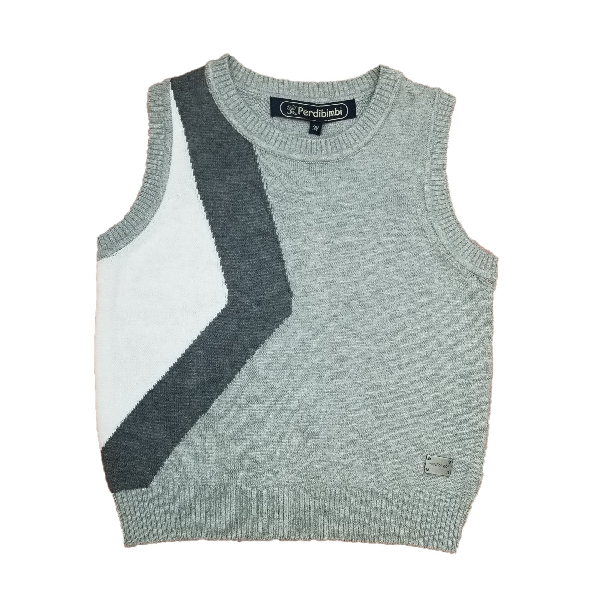 Perdibimbi - Tri Color Knit Vest | Style 12 – Children's Outlet