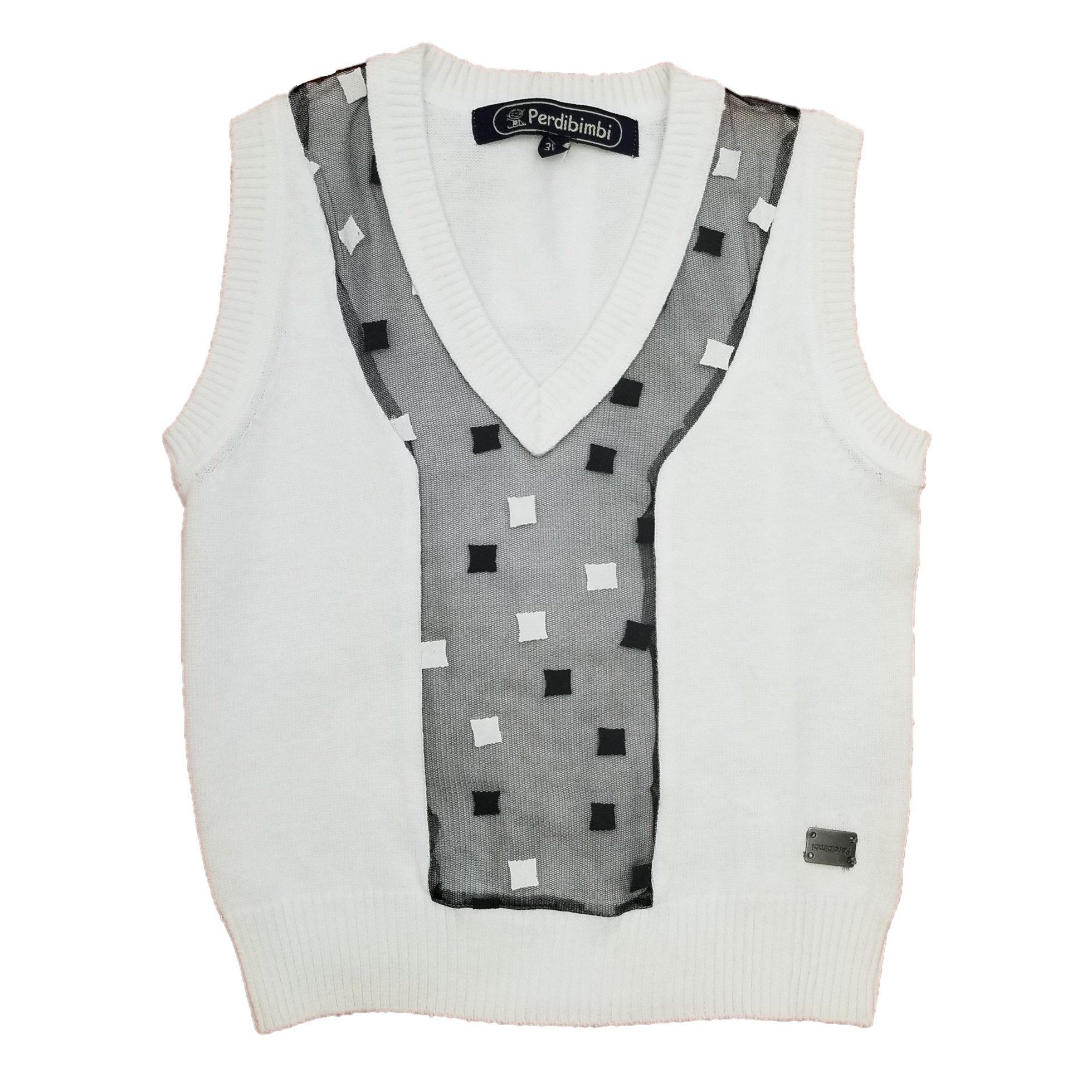 Perdibimbi - Net Insert Knit Vest | Style 8 - 1