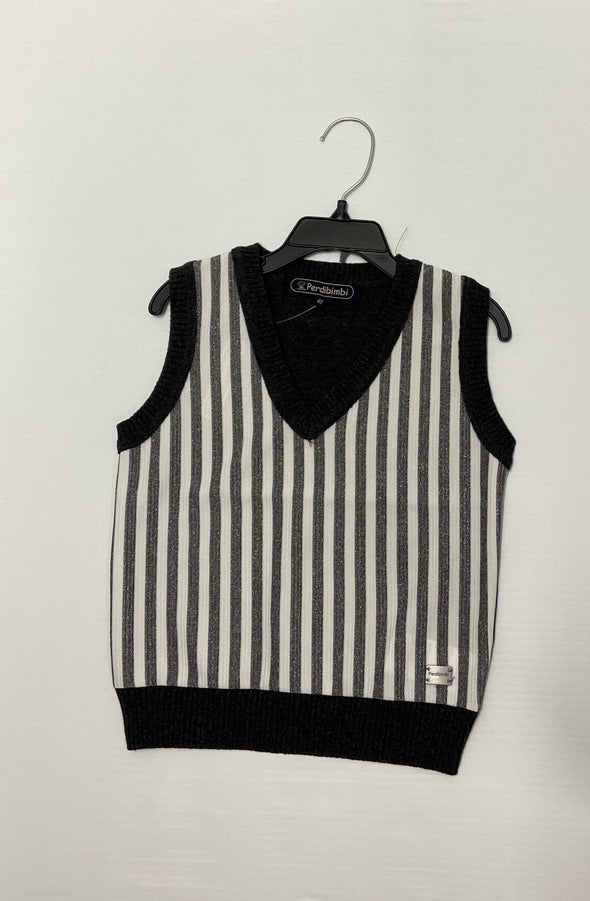 Perdibimbi - Shimmery Stripe Knit Vest          | Style 9