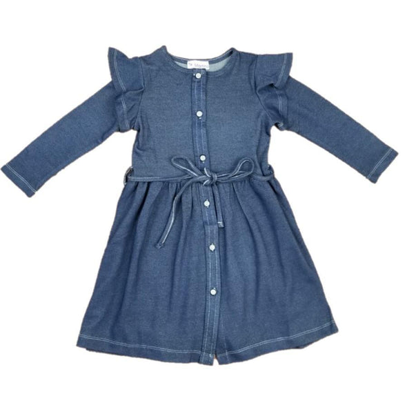 MARTINO - Stitching Chambray Dress