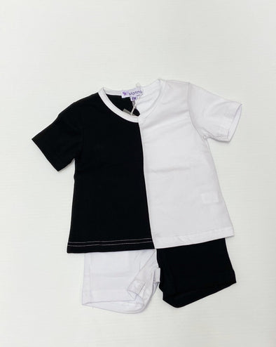 Martino - Black & White Toddler 2 pc  - Short